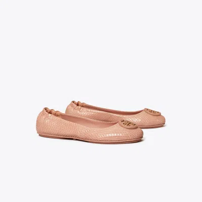 Tory Burch Minnie Travel Ballet In Neutral