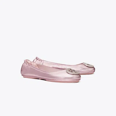 Tory Burch Minnie Travel Ballet In Pink