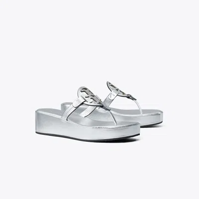 Tory Burch Miller Metallic Wedge Sandal In Multi