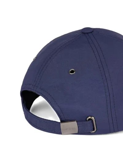 Paul Smith Topstitching-detail Baseball Cap In Blue