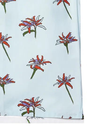 Ps By Paul Smith Edelweiss-print Two-tone Shirt In Multi