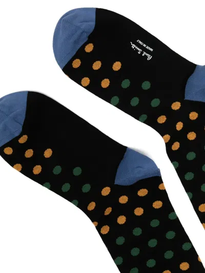 Paul Smith Polka-dot Socks In Black