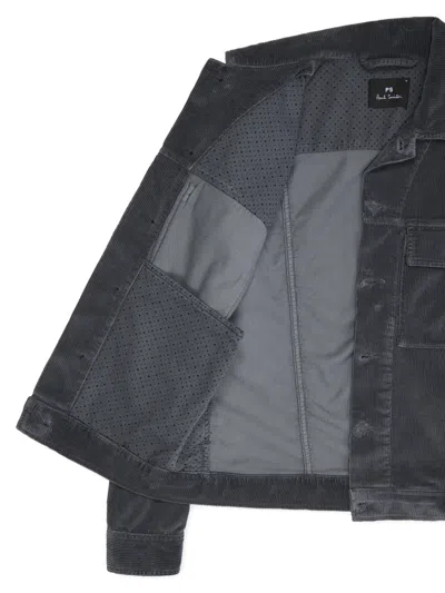 Ps By Paul Smith Corduroy Pocket Jacket In Gray