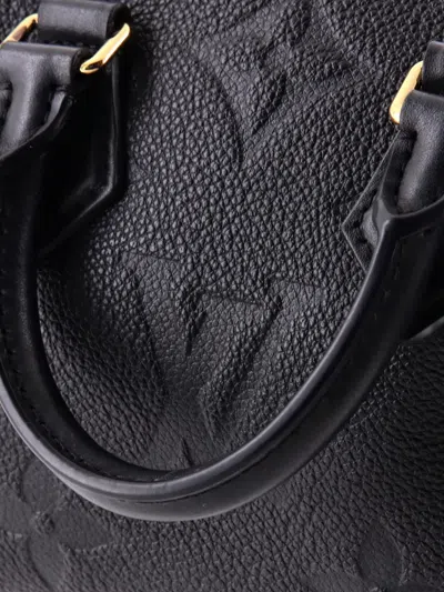 Pre-owned Louis Vuitton Speedy Bandouliere Bag Monogram Empreinte Giant 20 Crossbody Bag In Black