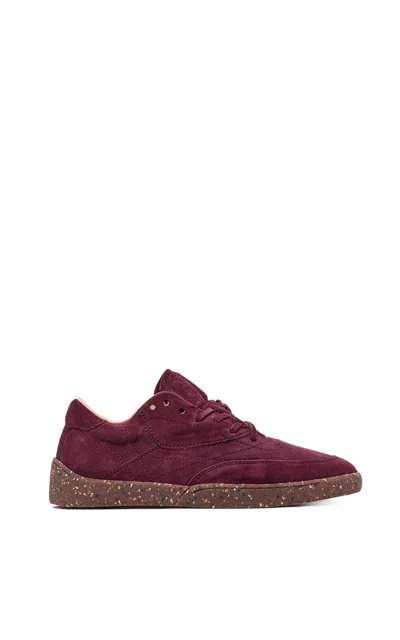 Gabriela Hearst Ohio Slip-on Sneaker In Bordeaux Nubuck In Burgundy