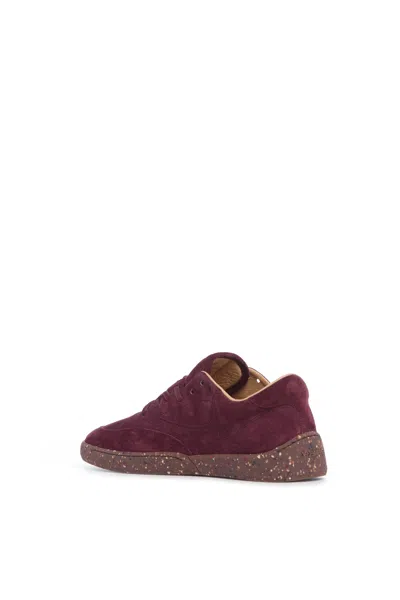 Gabriela Hearst Ohio Slip-on Sneaker In Bordeaux Nubuck In Burgundy