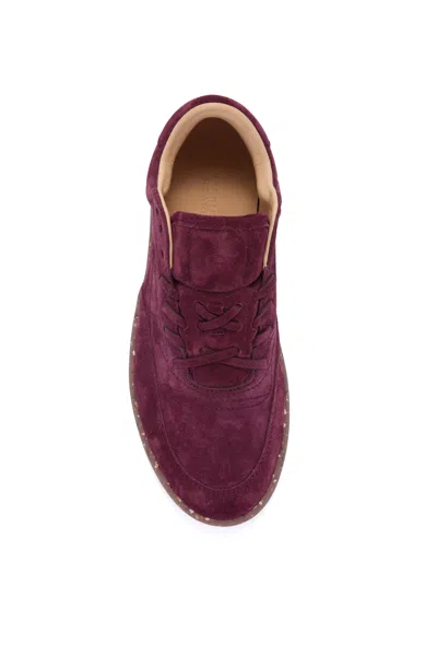 Gabriela Hearst Ohio Slip-on Sneaker In Bordeaux Nubuck In Burgundy