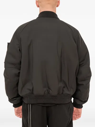 Devoa Ma-1 Bomber Jacket In Black