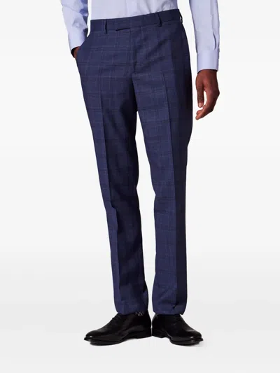 Paul Smith The Brierley Check Wool Suit In Blue