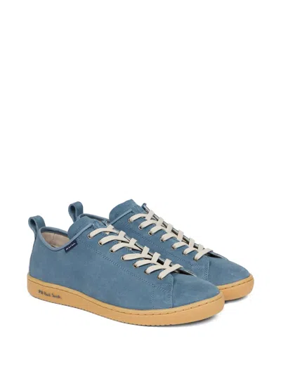 Ps By Paul Smith Miyata Suede Leather Sneakers In Blue