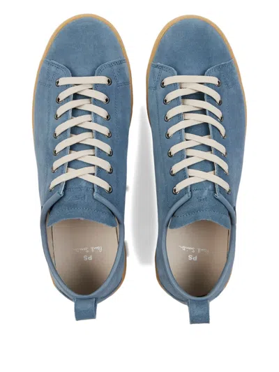 Ps By Paul Smith Miyata Suede Leather Sneakers In Blue