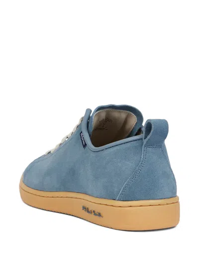 Ps By Paul Smith Miyata Suede Leather Sneakers In Blue
