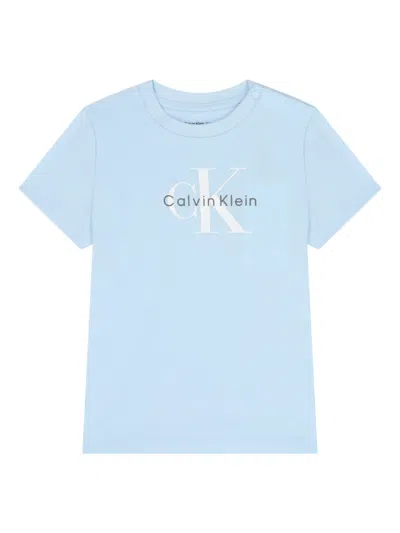 Calvin Klein Logo T-shirt In Blue