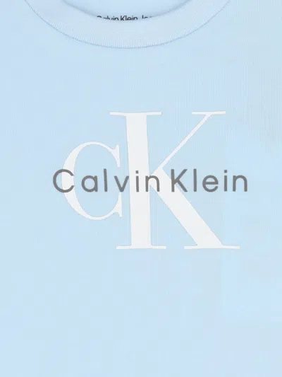 Calvin Klein Logo T-shirt In Blue