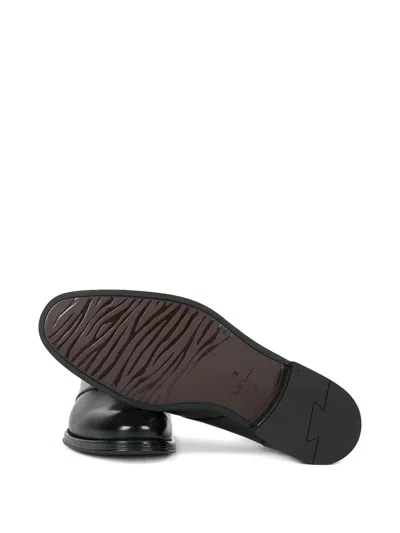 Ps By Paul Smith Lace-up Leather Desert Boots In Black