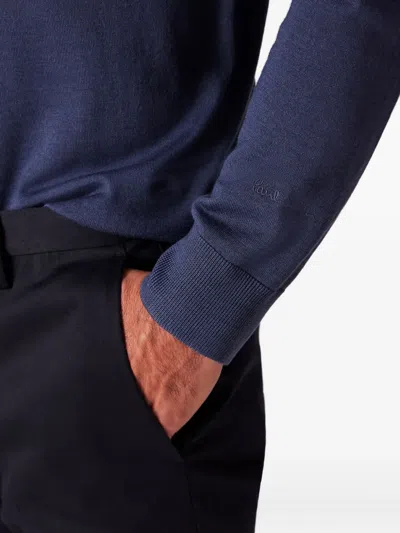 Paul Smith V-neck Sweater In Blue