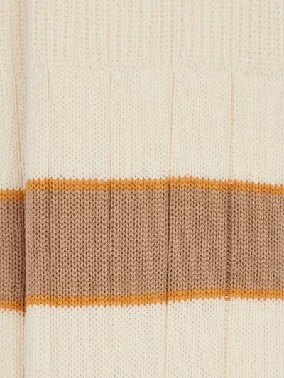 Paul Smith Striped Cotton Socks In Multi