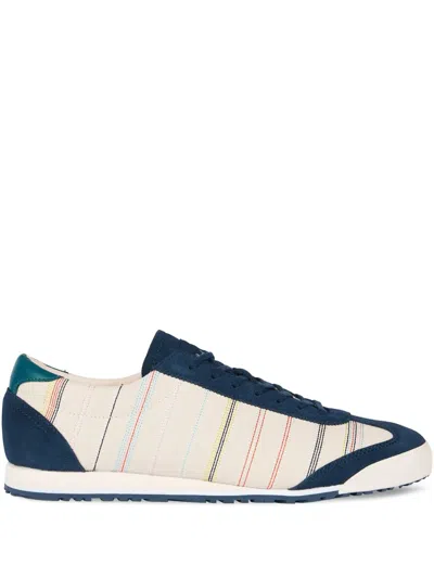 Ps By Paul Smith Striped Suede Sneakers In Multi