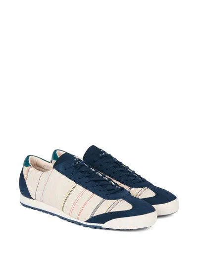 Ps By Paul Smith Striped Suede Sneakers In Multi