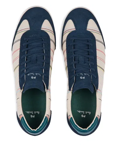 Ps By Paul Smith Striped Suede Sneakers In Multi