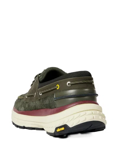 Ps By Paul Smith Boat-lace Suede Sneakers In Green