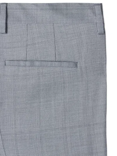 Paul Smith Checked Trousers In Gray