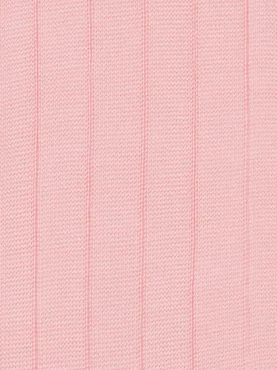 Paul Smith Ribbed Cotton Socks In Pink