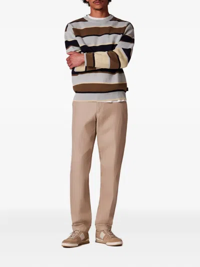 Ps By Paul Smith Stripe-pattern Crew-neck Sweater In Multi