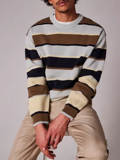 Ps By Paul Smith Stripe-pattern Crew-neck Sweater In Multi