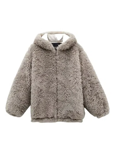 Eleh Hooded Jacket In Brown