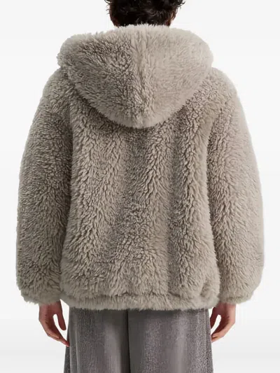 Eleh Hooded Jacket In Brown