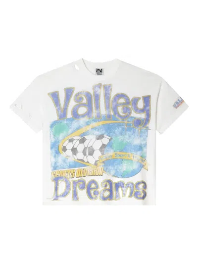 Vale Futball Graphic-print T-shirt In White