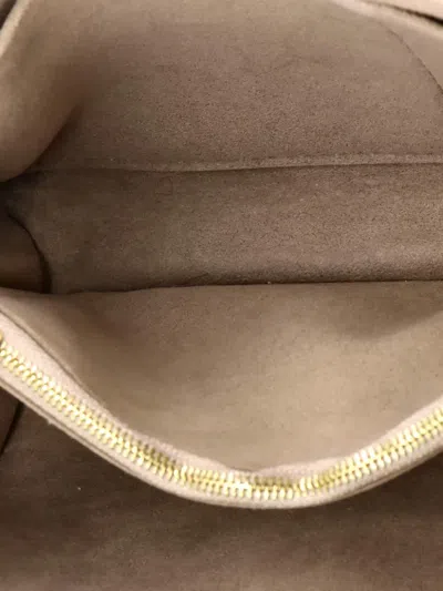 Pre-owned Louis Vuitton Clapton Handbag Damier And Leather Pm Crossbody Bag In Brown