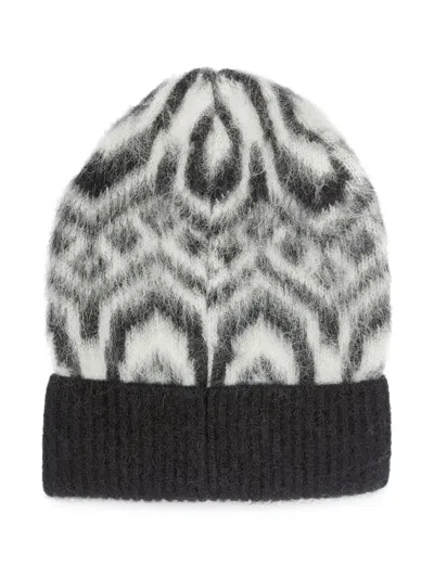 Moncler Intarsia-knit Beanie In White