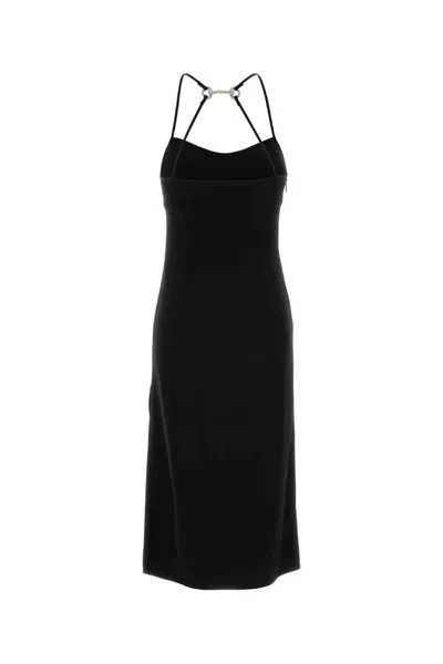 Gucci Backless Midi Dress Strappy Design In Black
