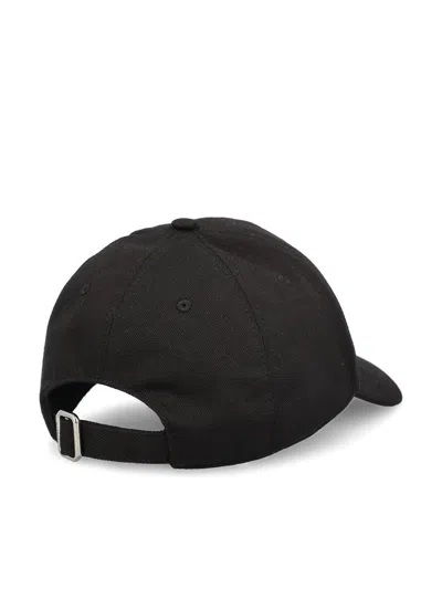 Givenchy Round Visor Cap With Embroidered Logo In Black