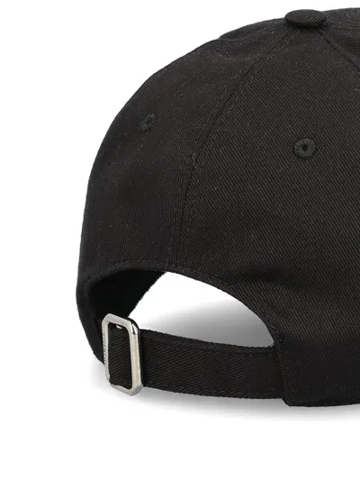 Givenchy Round Visor Cap With Embroidered Logo In Black