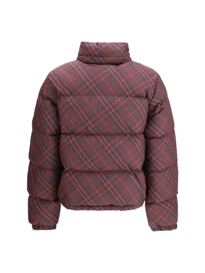 Burberry Red Polyester Clothing In Brown
