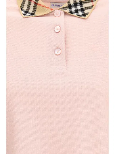 Burberry Polo Shirts In Pink