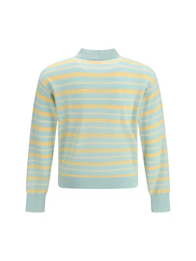 Guest In Residence Men Collegiate Stripe Polo In Multi