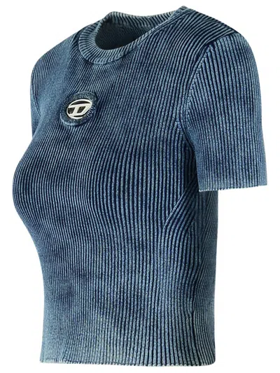 Diesel T-shirt M-anchor-a-ss In Cotton In Gray