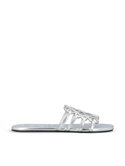 Loewe Sandals In Silver