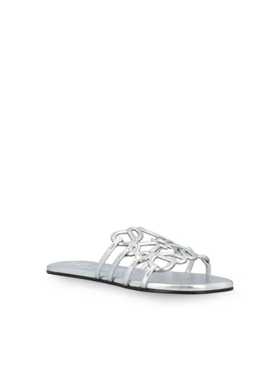 Loewe Sandals In Silver