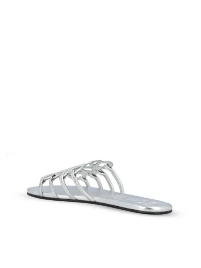 Loewe Sandals In Silver