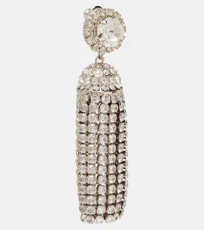 Rabanne Crystal-embellished Drop Earrings In Neutral