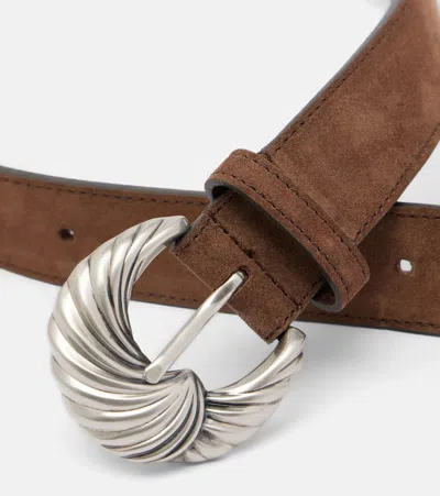 Etro Suede Belt In Brown