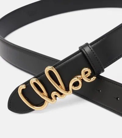 ICONIC缀饰皮革腰带