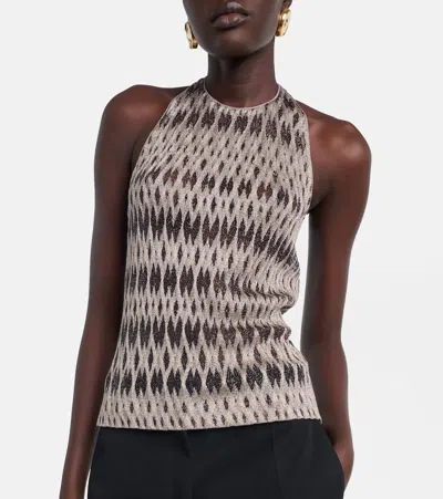 Missoni Halterneck Lamé Top In Multi