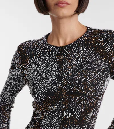 Rabanne Embellished Caped Gown In Multi