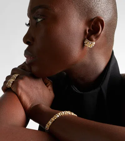 Rainbow K Blossom 14kt Gold Single Earring With Diamonds In Gold